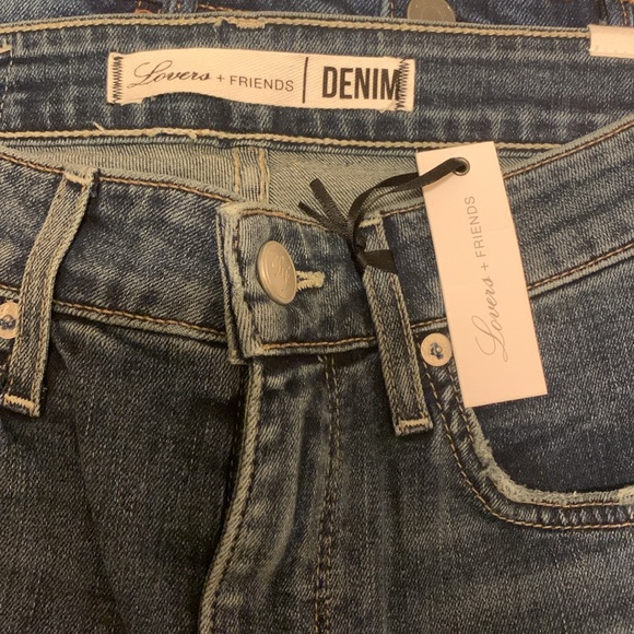 LOVERS + FRIENDS DENIM Mason Hi-Rise Skinny Blue Jean Naples 25 STRETCH - Picture 4 of 4